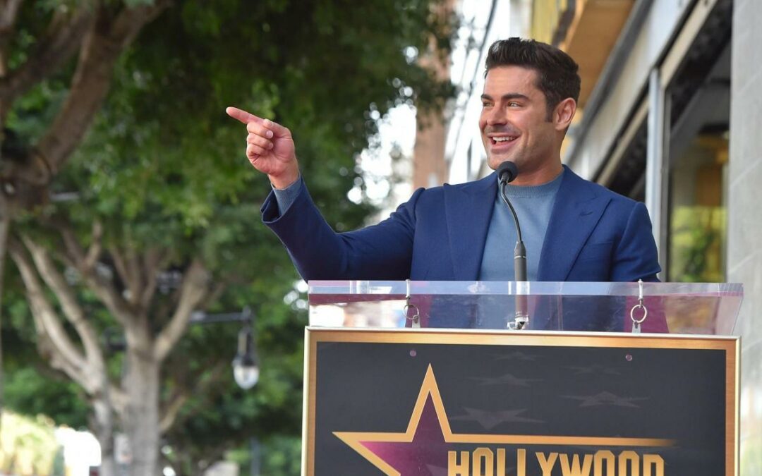 During The Walk Of Fame Ceremony, Zac Efron Pays Tribute To The Late Costar Matthew Perry