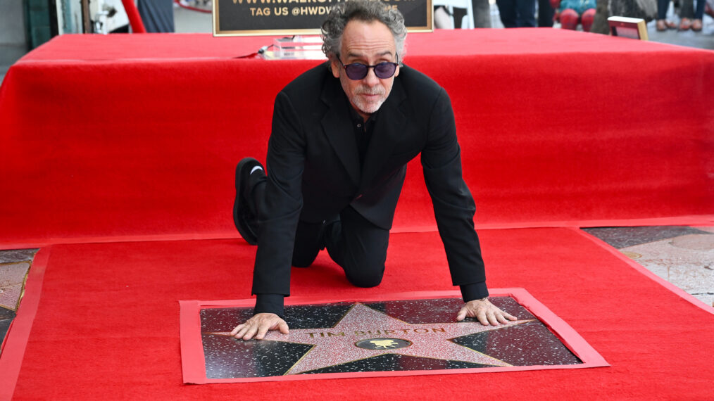 Tim Burton Is Honored With A Star On The Hollywood Walk Of Fame