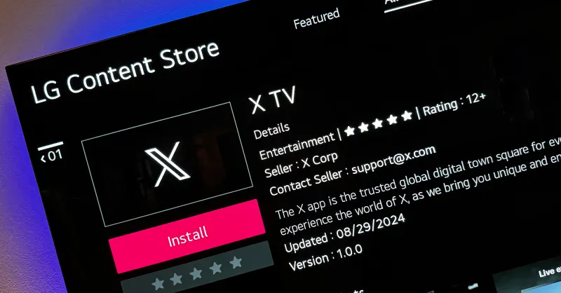 X Launches A New Connected TV App